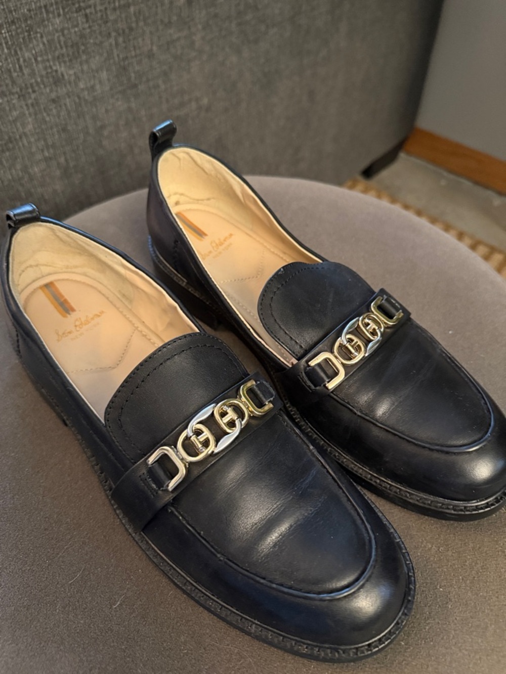 Sam Edelman Christy Black Loafer Womens  10M